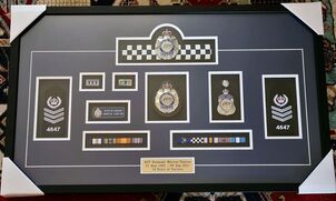 Our Thin Blue Line cloth patch honours Australian Policing
