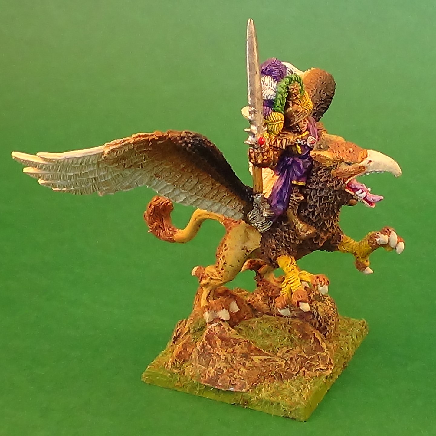 50x50mm figure, Griffin with rider